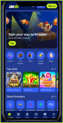 Semakan kod 2FA semasa log masuk ke akaun DK 88 pada telefon